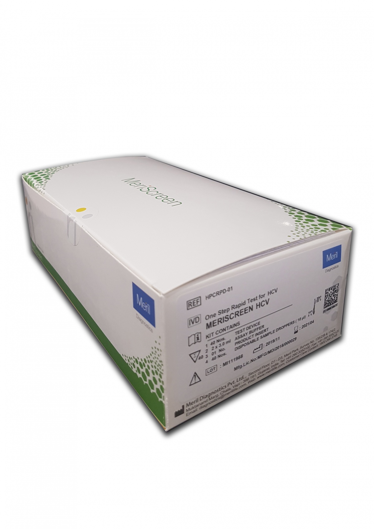 Швидкий тест Однокроковий Меріскрін для виявлення вірусу гепатиту С (HCV)